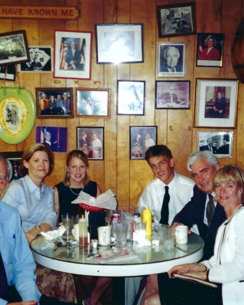 Courtney Read Hoffman (far right) with her family at Cisco’s Bakery