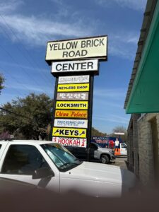 Yellow Brick Road Signage