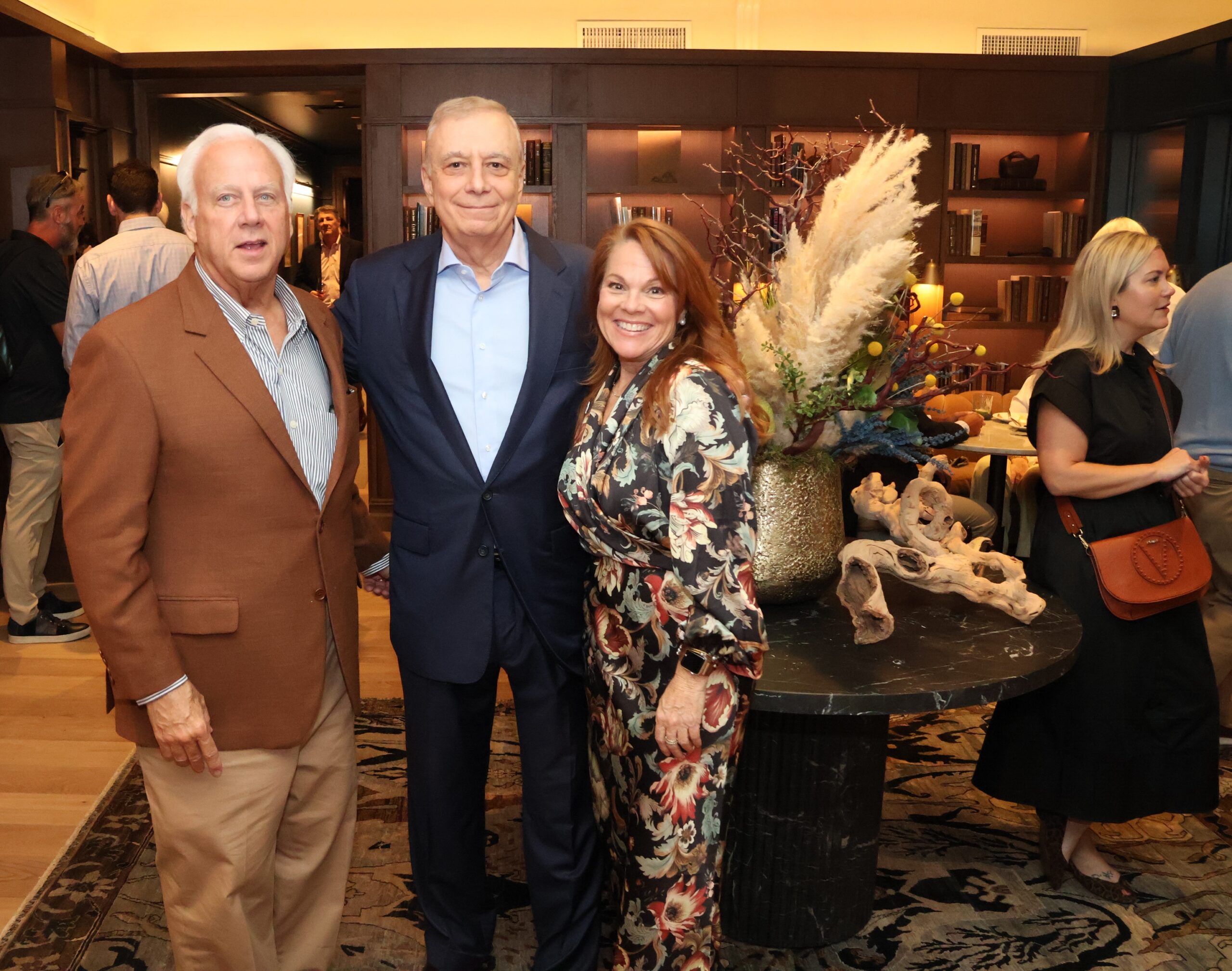 Headliners Club members Gary Farmer and Mallory Factor with Club Director of Membership, Pam Staulcup