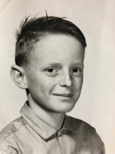 Jamie, about eight years old, during his boyhood in Midland.