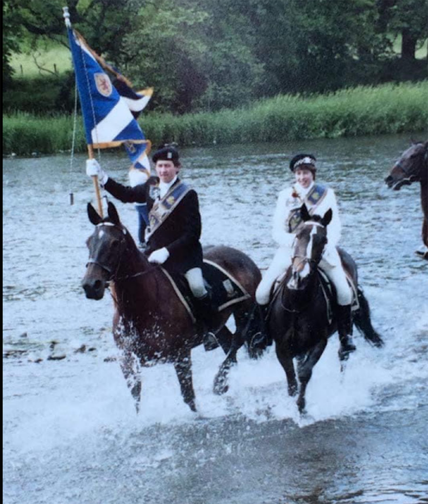 1984 Crossing the Tweed, “Braw Lads and Lassies” Gathering in Galashiels, Scotland