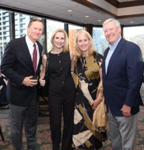 Lee Doughtie, Elizabeth Doughtie, Ann Bauer and Meade Bauer, Headliners Club Chairman