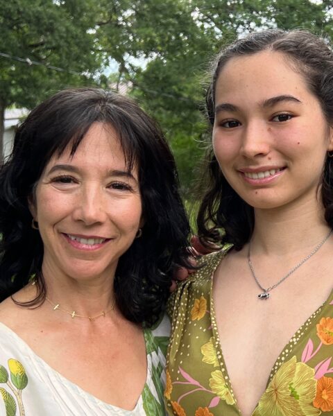 Monica Flores and her daughter Juliette Madere