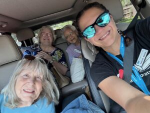 Team member Deborah Nieves takes a group of ladies to Drive a Senior Games Day!