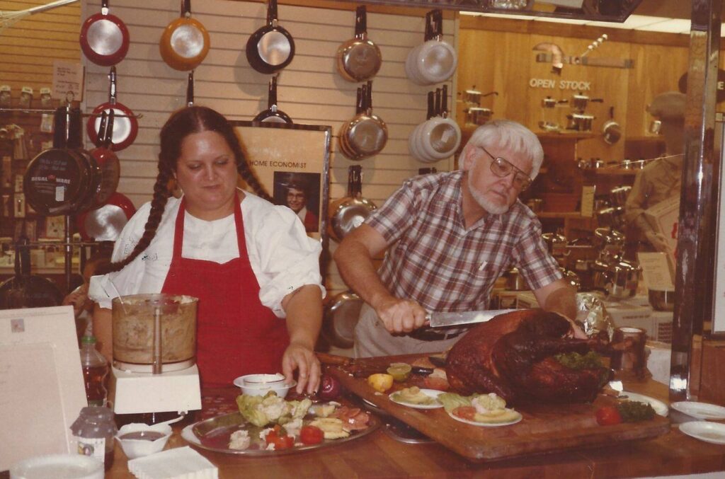 Patricia and Dr. Joe Slate, doing some serious culinary work.