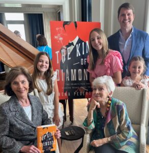 Clockwise from lower left: Laura Bush, Rena’s granddaughters Cecily Gish and Teddie Gish, her son Greg Gish, granddaughter Tiny Gish, Rena.