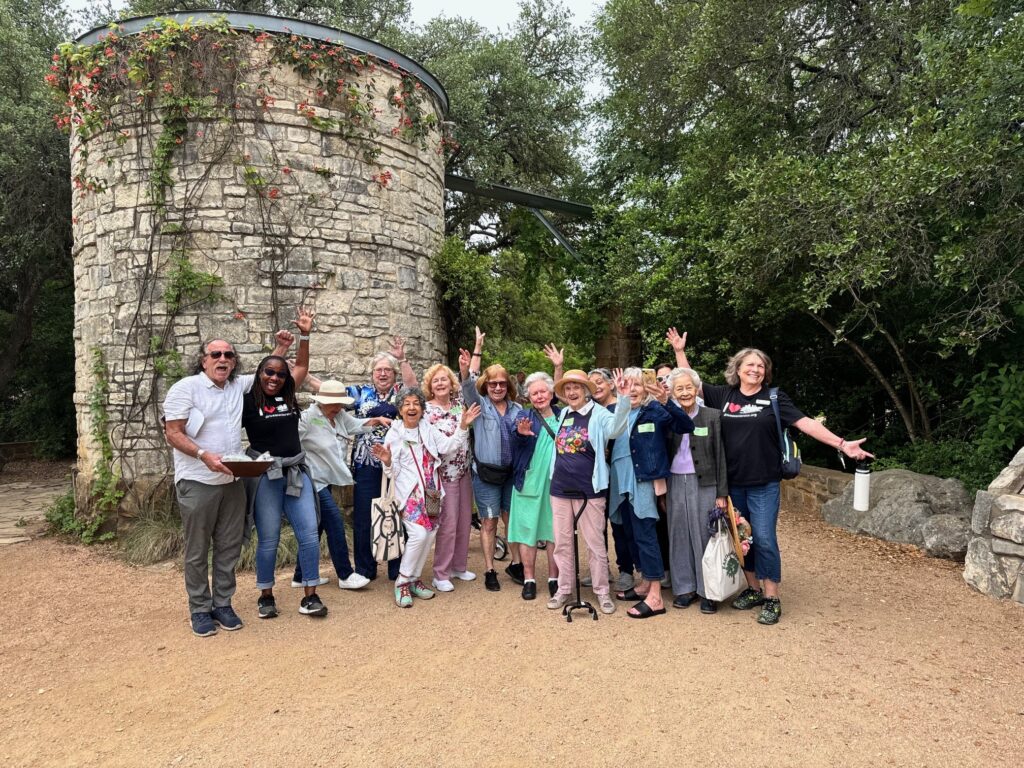 Drive a Senior clients getting wild at Lady Bird Johnson’s Wildflower Center!