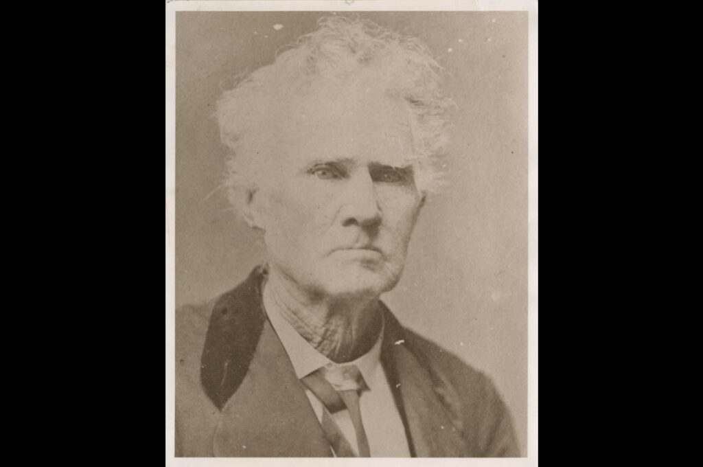 Photo of Edwin Waller as an old man (Edwin Waller Sr. Image available on the Internet and included in accordance with Title 17 U.S.C. Section 107.)