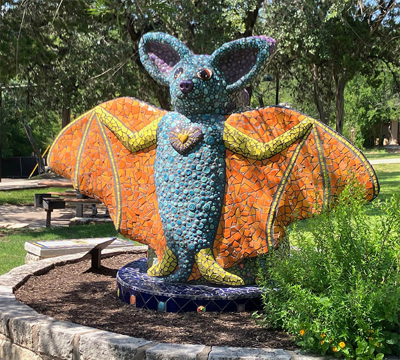 Bat Sculpture, photograph by Martha Hartzog