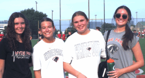 Sports Medicine Students, Ava Hadju, Alicia Baker, Turner Hassack and Tate Riley
