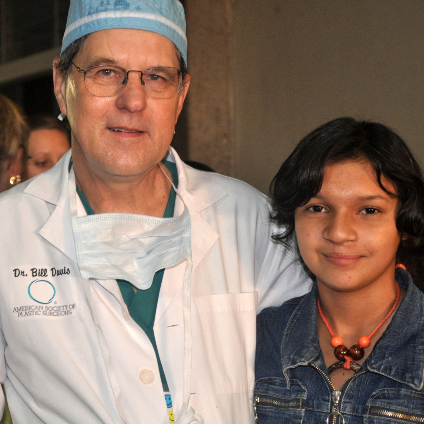 Dr. Bill Davis and a patient