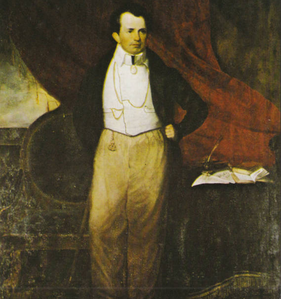 Mirabeau B. Lamar in his office, public domain.