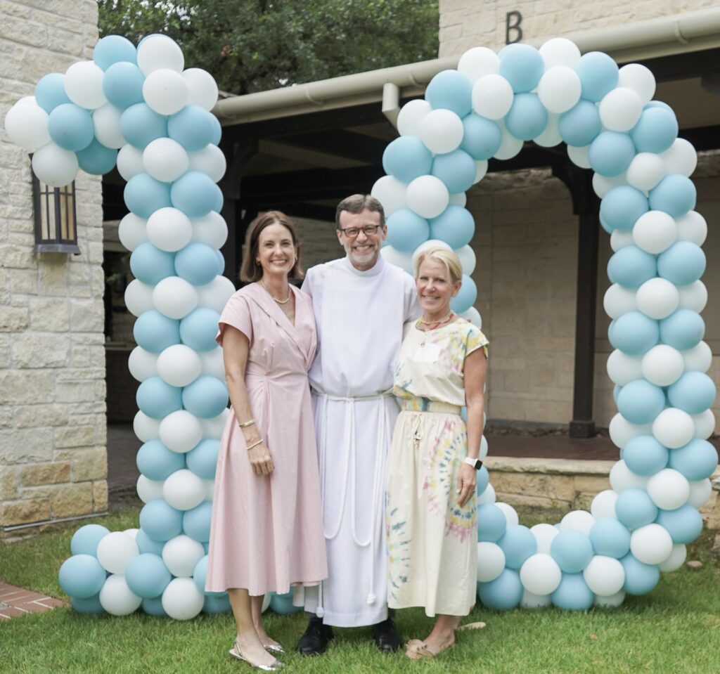 Junior Warden Brannon Smith and Rev. Stanford Adams with Senior Warden Amy Paddock