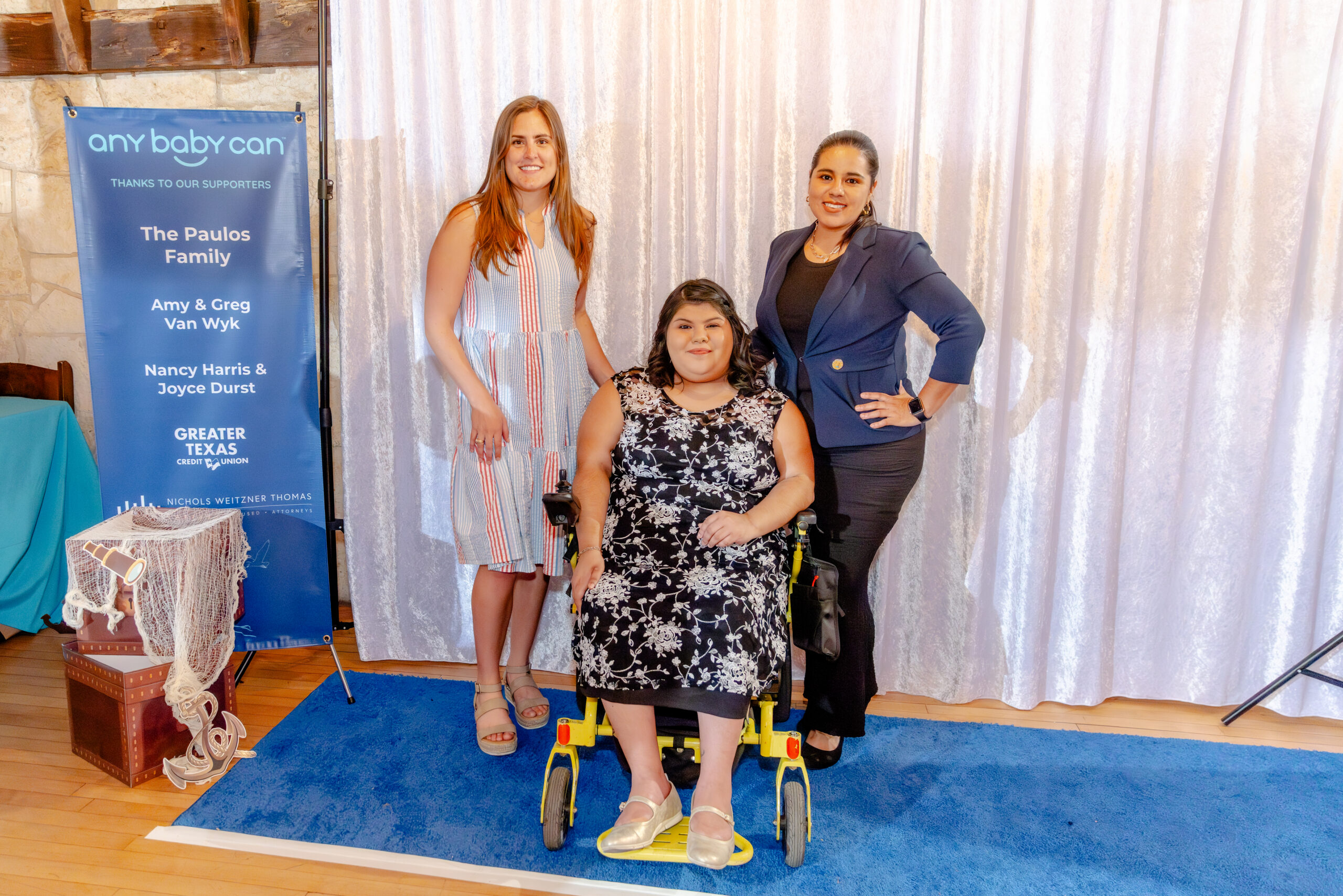 Lead Parent Educator Lauren Bredemeyer, Parent Advisory Committee Member Nora Ontiveros, and Silvia Ontiveros