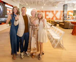 Denise Bradley, Coach Sarkisian, Molly Sherman, and Lisa Trahan