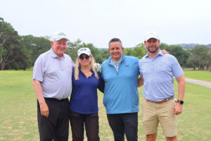 Mack Brown, Sally Brown, Erik Lopez, and Chris Jessee