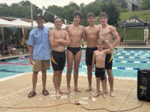 Coach Trey With James Fox, Judah Schwartz, Hayes Newberry, Jackson Price and Luke Price