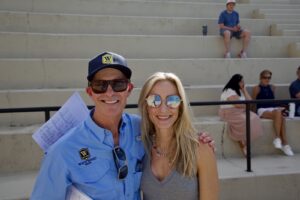 Coach Trey with President Liz Opalka