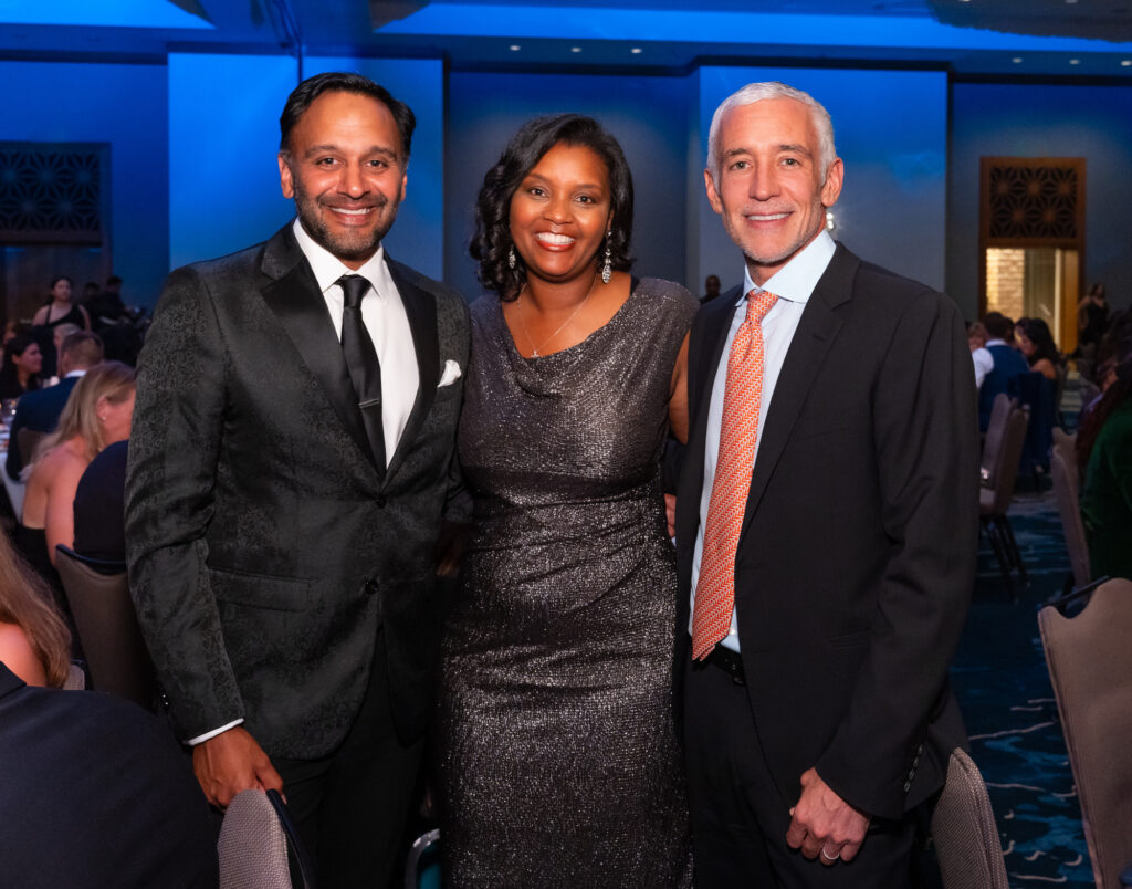 BGCAA Board Member-Elect and Nominating and Governance Committee Chair Raj Doshi, BGCAA CEO Zenae Campbell, BGCAA Board Member Mark Lobosco