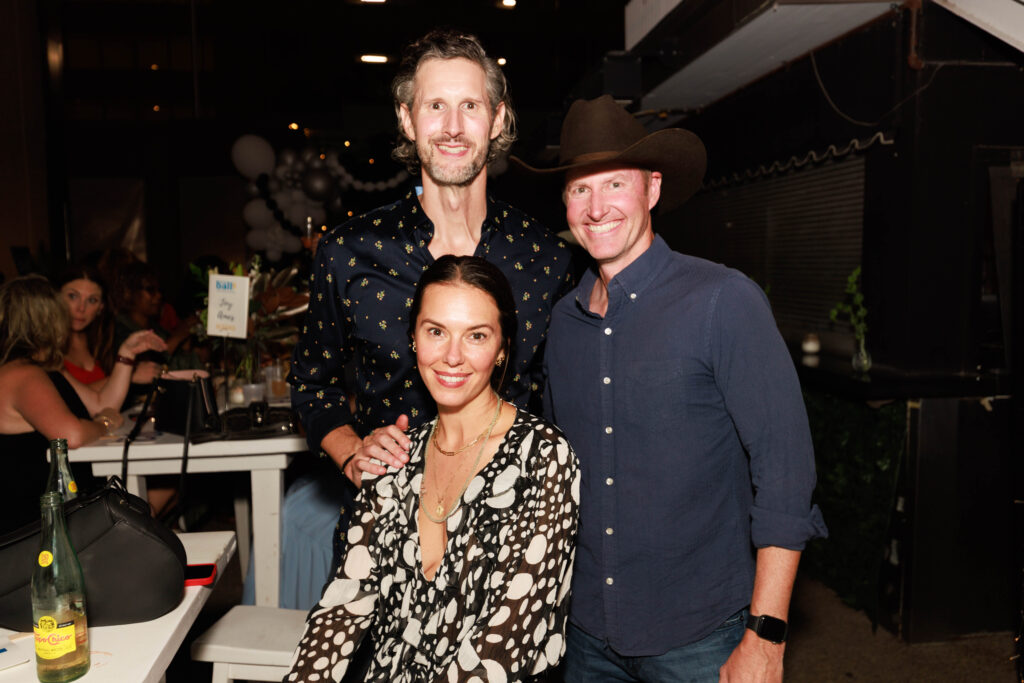 Lou Marchetti, Eric Cullen, and Jessica Hargest (seated)