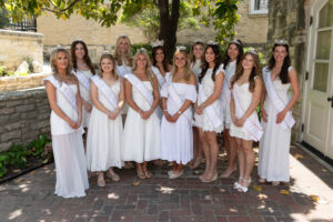 Princess Ann Louise Woodman, Princess Carrie Elizabeth Hempfling, Princess Ellison Kate Reinarz, Princess Abigail Alling Woodruff, Princess Kennedy Joy Matthys, Diamond Queen Katherine Alyssa Oddo, Princess Morgan Maddison Rigas, Princess Emma Morgan Woodruff, Princess Kathryn Tennie McFarland, Duchess Abigail Grace St. Clair, Duchess Caroline Louise Valdes, and Princess Ainsley Blair Green.