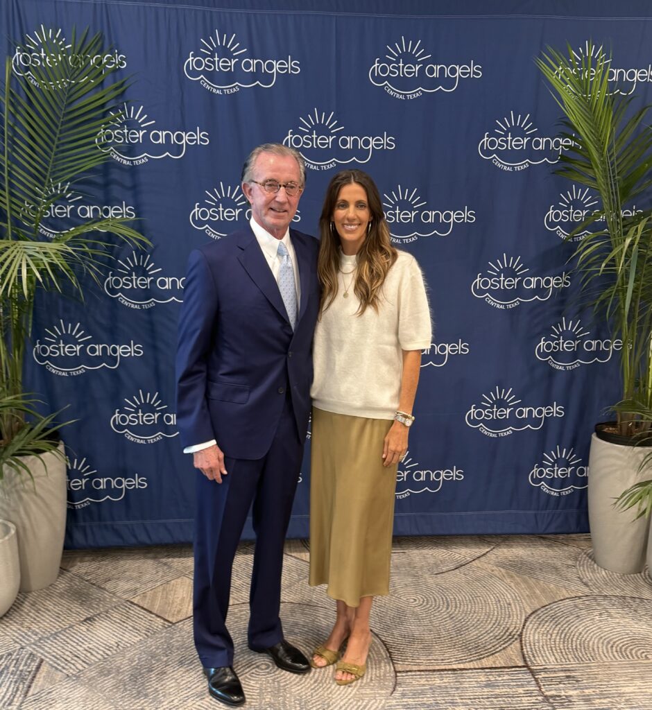 Foster Angels Co-Founder and Chairman Emeritus Ted Oakley and Co-Founder Sarah Smith