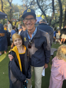 Coach Trey with Charlotte Mazzarella.