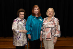 Jewel Ball Honorary Chairs Missy Harris, Sue Webber, and Anna Marie Speir. Not pictured: Marion More