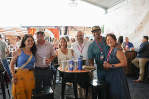 Julie and David Linn, Katie Mahendra, Nathan Boren, Norman Watkins, and Ann Boren