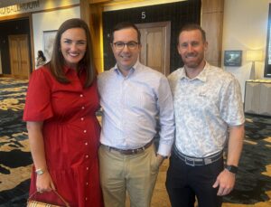 Brooke Totah, Harrison Hudson, and Nick Brown