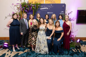 Wonders & Worries Envision Gala Committee: Back left: Wonders and Worries Board President Meaghan Mooney, Jeff Ridgeway, Suzi Simmons, Lindsey LeRoy, Jenny Platt, Allison Zelinski, Madison Waguespack, Elaine Jensen. Front left: Shannon Powers, Sr. Director of Development and Outreach - Central Texas Nicole Halder, Victoria Bishop, and Envision Committee Co-Chair Jessica Wyatt