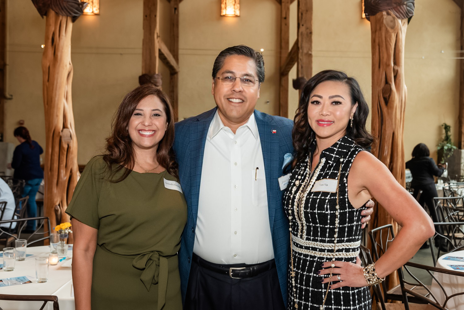 Big Hears Bright Futures luncheon co-event chairs Belinga and Jess Holguin and Van Von