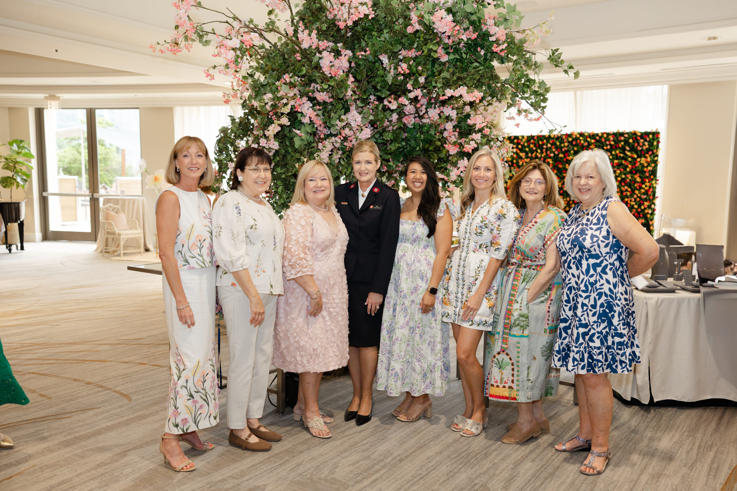 Susan Baker, Jenny Jopling, Jill Durkee, Major Jackie Reckline, Elizabeth McCormick, Shannon Elmquist, Linda Dryden, and Anne Monnig