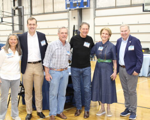 WAYA Executive Director Melissa Morrow, J. Pieratt, Dewitt Gayle, Randy McEachern, Anne Wynne, and Scotty Sayers