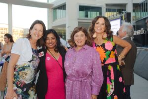 Planned Parenthood Chief External Affairs Officer Sarah Wheat, Sherine Thomas, and Gala Co-Chairs Perla Cavazos and Celeste Quesada