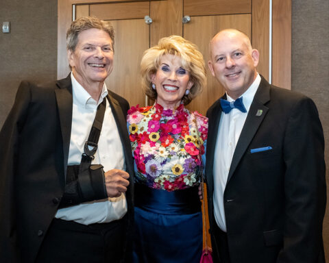 Bill and Connie Nelson with Brent Fields