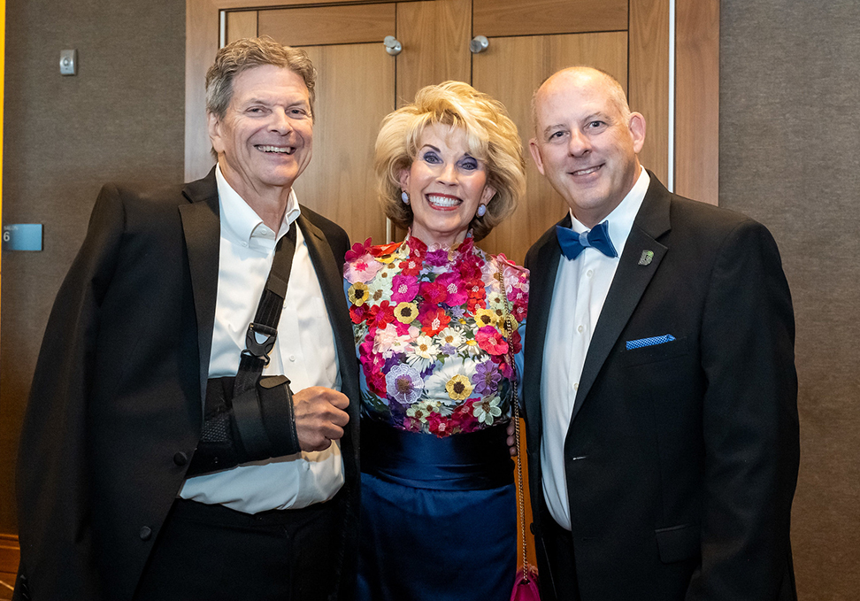 Bill and Connie Nelson with Brent Fields