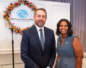 Travis County Judge Andy Brown and BGCAA CEO Zenae Campbell