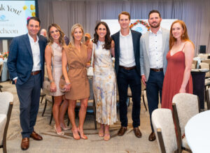 BGCAA Board Member Andy Brock, Georgia Mavrookas, Keryn Brock, Meghan and Eric Freytag, and Zack and Courtney Britton