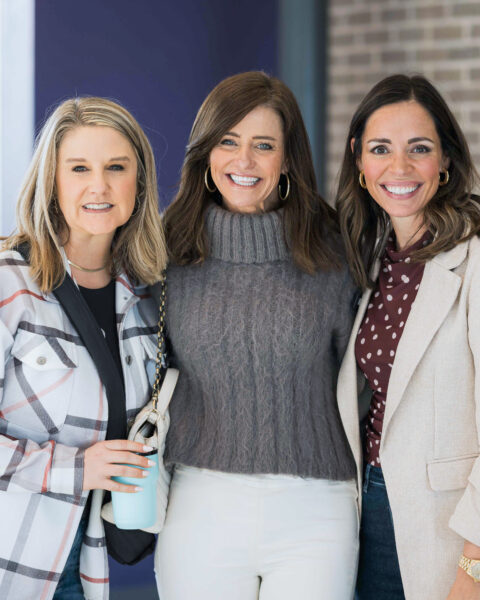 Stephanie Rye, Stacey Bennett, and Brooke Irwin attending Sunday Services at Highland Lakes