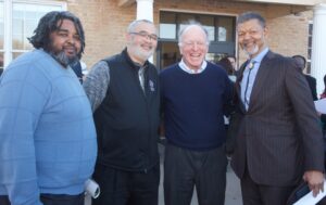 Yannis Banks, Jeff Travillion, Muny Conservancy Board Member Bill Miller, President of the Texas NAACP Gary Bledsoe