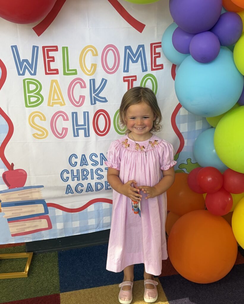 Cackie Branch is excited to follow in her siblings’ footsteps as she continues her journey in Casner’s 3’s class