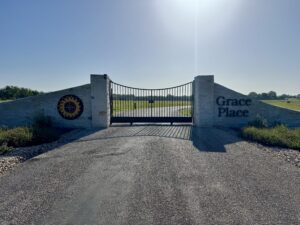 The entrance to Grace Place, outside of Georgetown