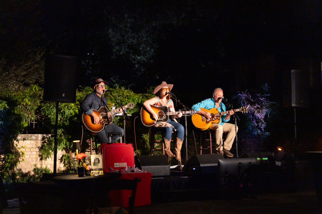 Singer-songwriters Danny Myrick, Megan Linville and Kent Blazy