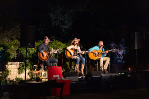 Singer-songwriters Danny Myrick, Megan Linville and Kent Blazy