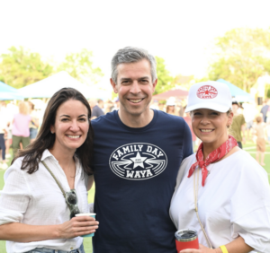 WAYA board President Shaun Dickerson, President of Ascension Texas Foundations Miguel Romano, and WAYA board Member Katherine Goehring