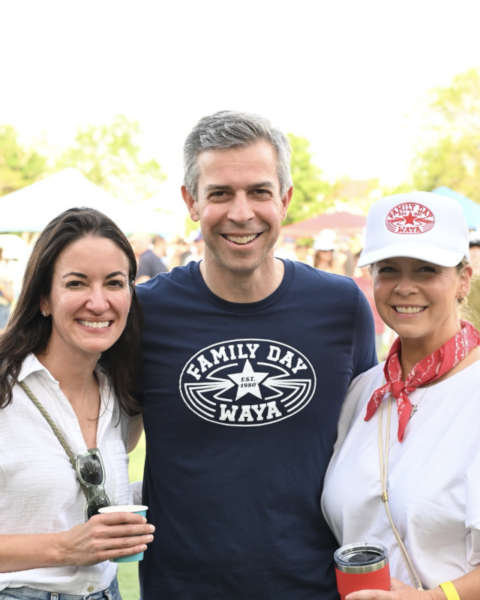 WAYA board President Shaun Dickerson, President of Ascension Texas Foundations Miguel Romano, and WAYA board Member Katherine Goehring