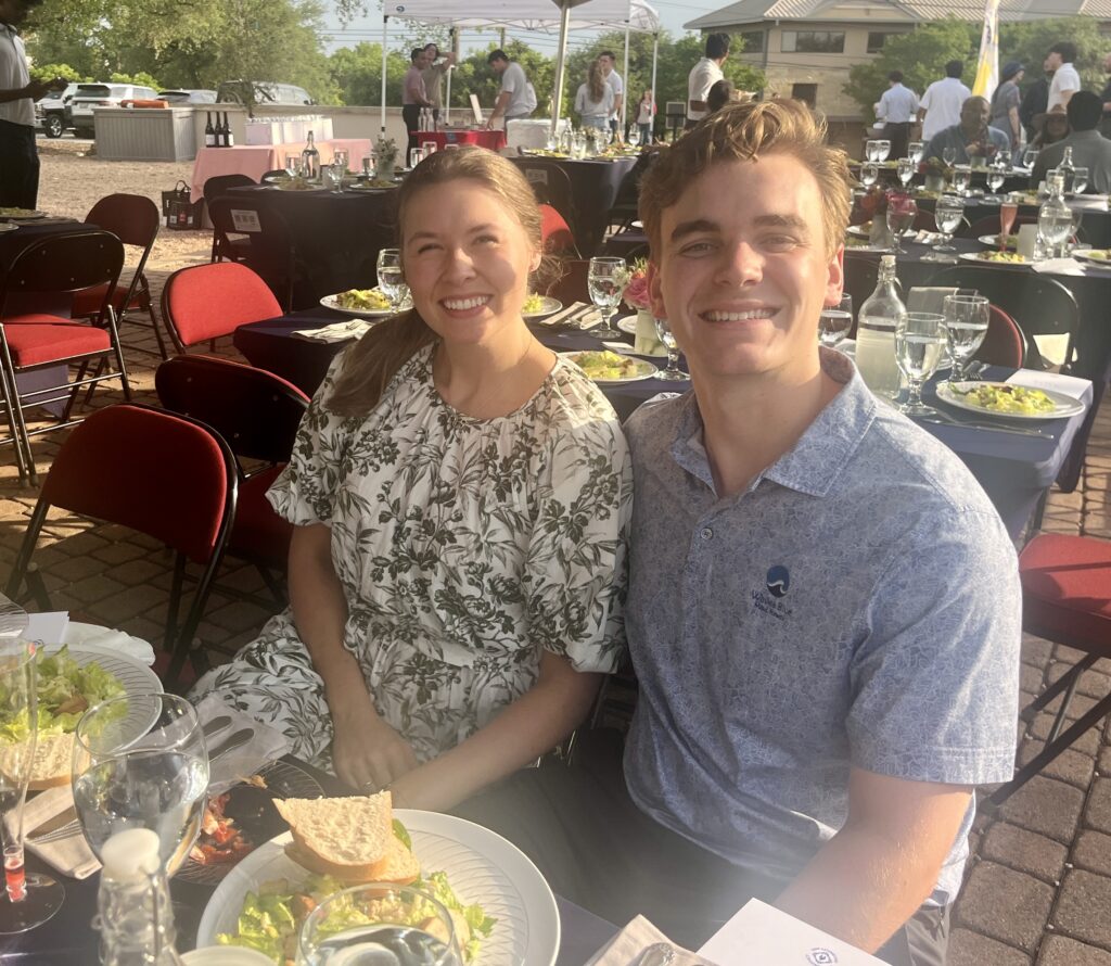 SUM dinner guests, Aiden and Ashley Stokes