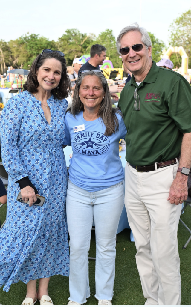Bobby and Jan Jenkins with WAYA Executive Director Melissa Morrow (center)