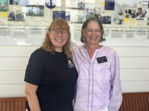 BiG Volunteer Jan DiMare with BIG Chief of Staff, Anne Muilman